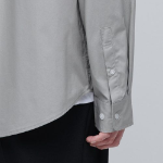 Oversized Poplin Shirt (Light Warm Grey)