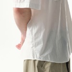 City Leisure Lightweight Nylon Oversized Short Sleeve Shirt (White)