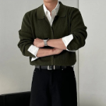 Свободный размер-Хаки-Кардиганы