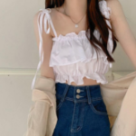 Purelust High-Waist Frill Strap Sleeveless