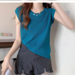 Ribbed Round Neck Tank Top