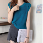 Ribbed Round Neck Tank Top