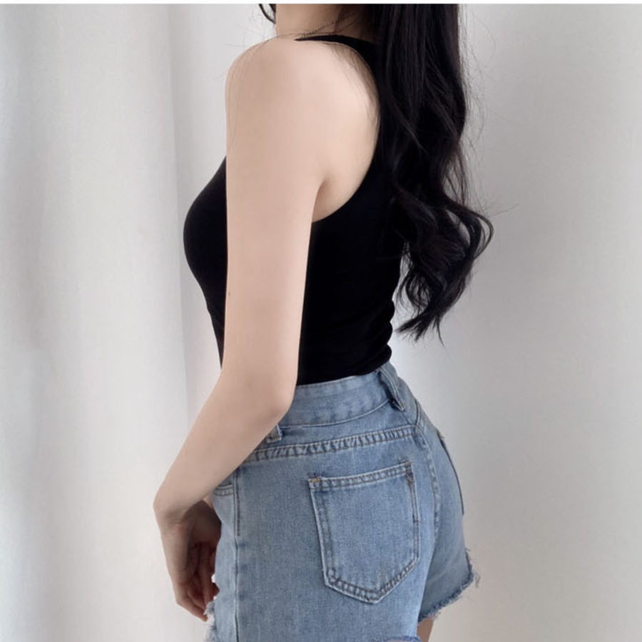 Basic Halterneck Sleeveless Top