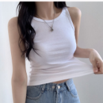 Basic Halterneck Sleeveless Top