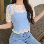 Knit Layered Bustier