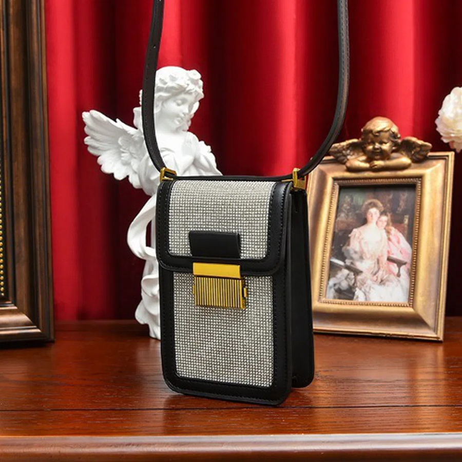 Сумка Rhinestone Mini Shoulder & Cross Bag — сияющий акцент для ярких образов