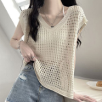 Mesh Knit Layered Vest