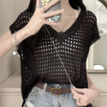 Mesh Knit Layered Vest