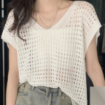 Mesh Knit Layered Vest