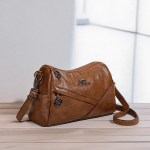 Женская casual винтажная кожаная металлическая кроссбоди сумка — стиль и практичность в одном аксессуаре