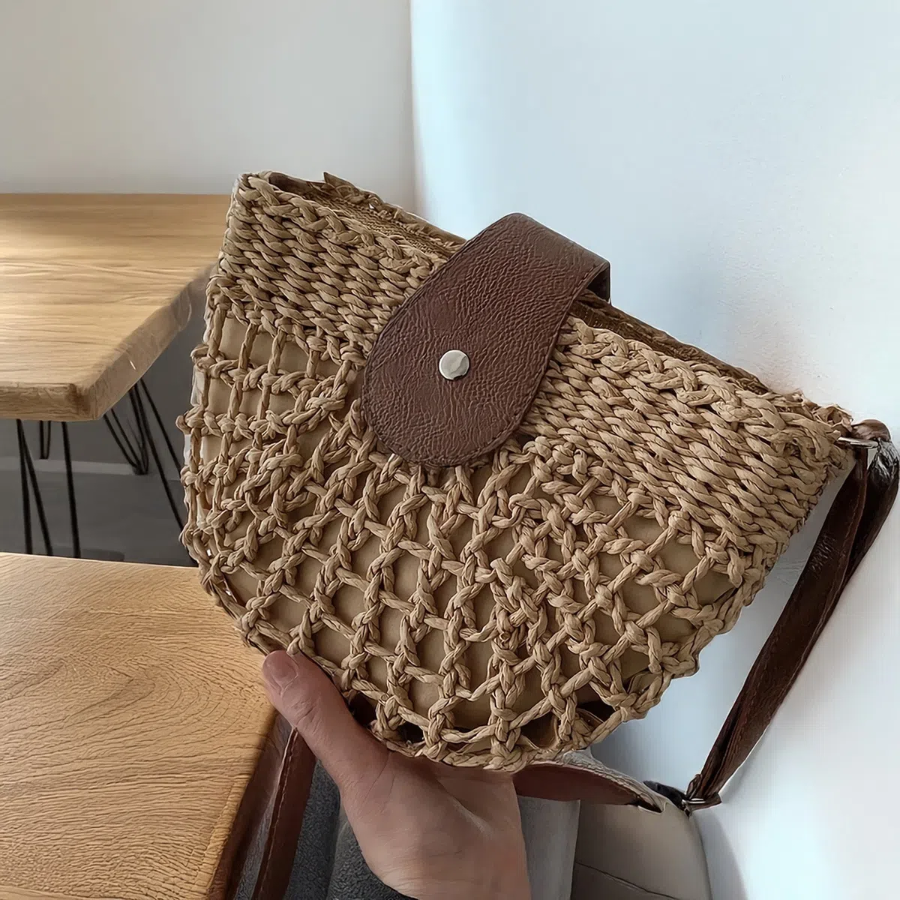 Женская соломенная сумка Straw — идеальный выбор для лета и пляжного отдыха