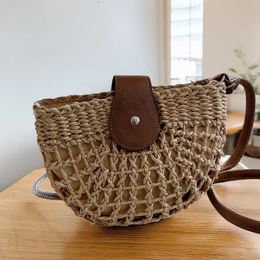 Женская соломенная сумка Straw — идеальный выбор для лета и пляжного отдыха
