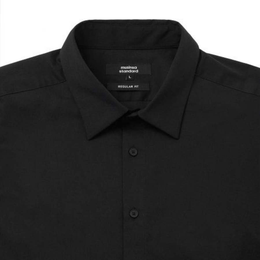 Basic Dress Shirt [Black]