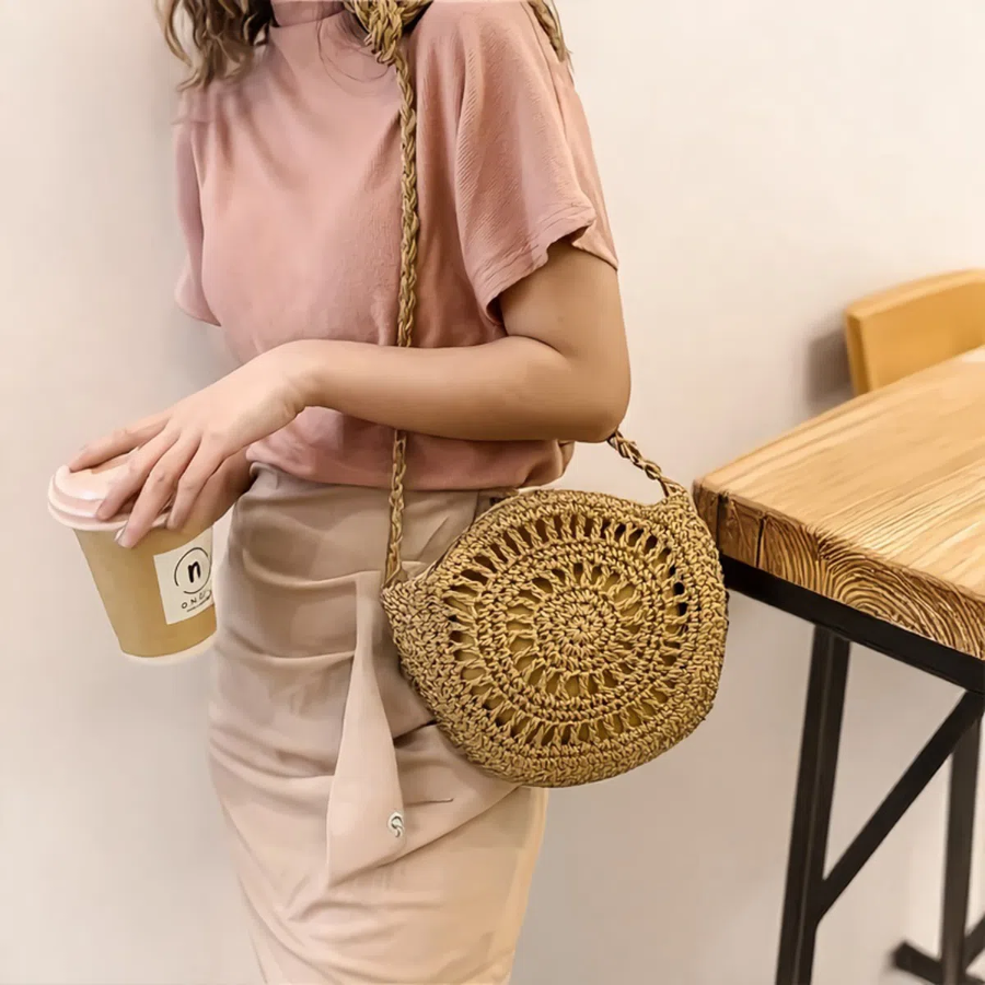 Женская вязаная сумка Bohemian Crochet — натуральный стиль и уютная эстетика