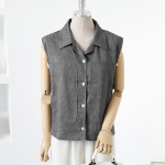 Back String Linen Vest