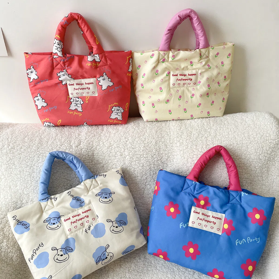 Cute Puffy Flower Tote — универсальная сумка для прогулок и повседневных дел