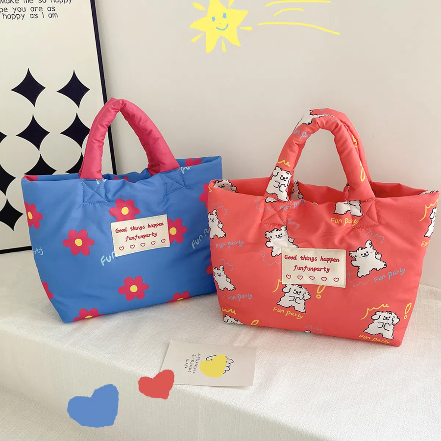 Cute Puffy Flower Tote — универсальная сумка для прогулок и повседневных дел