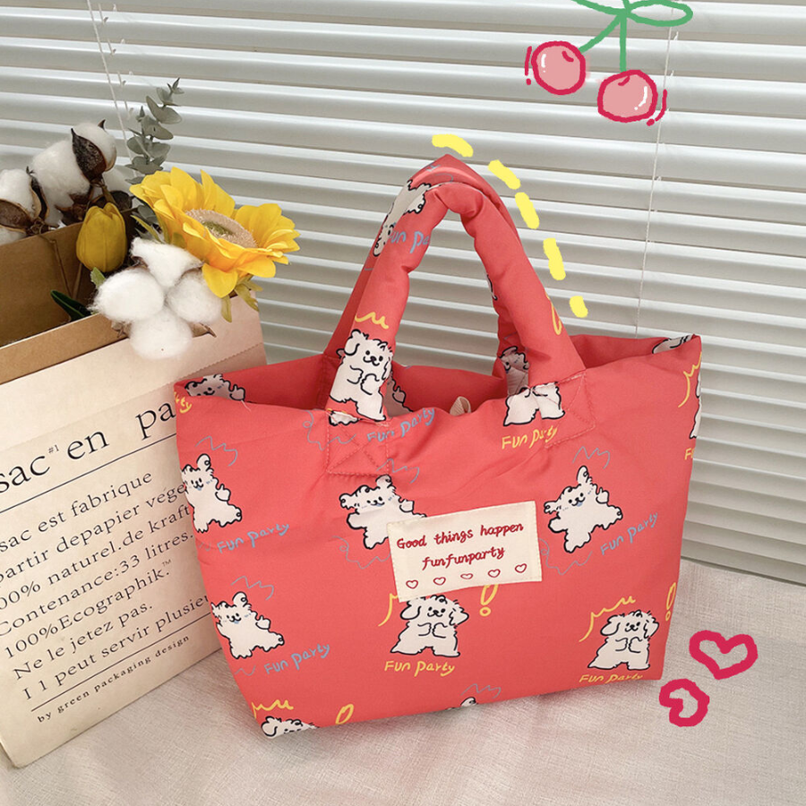 Cute Puffy Flower Tote — универсальная сумка для прогулок и повседневных дел