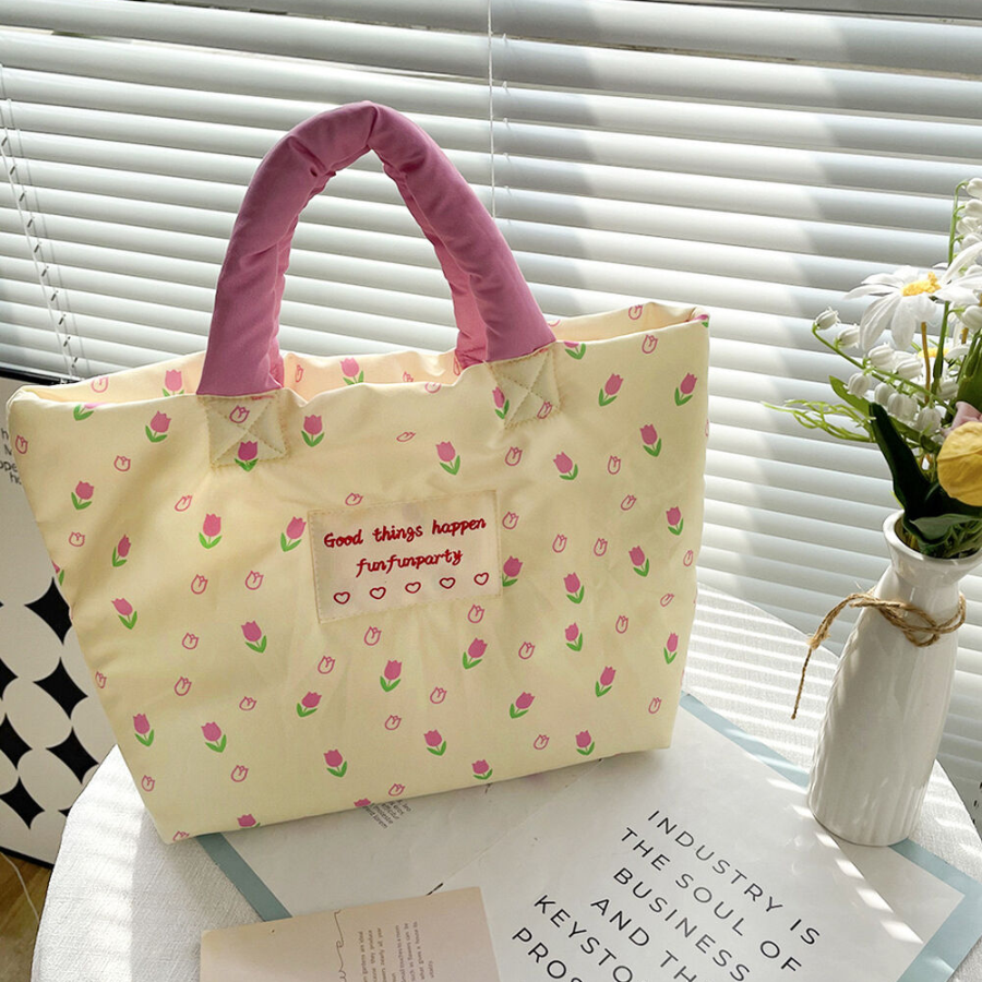 Cute Puffy Flower Tote — универсальная сумка для прогулок и повседневных дел