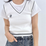 Свободный размер-Белый-Жилеты