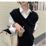 Eunple V-Neck Knit Vest