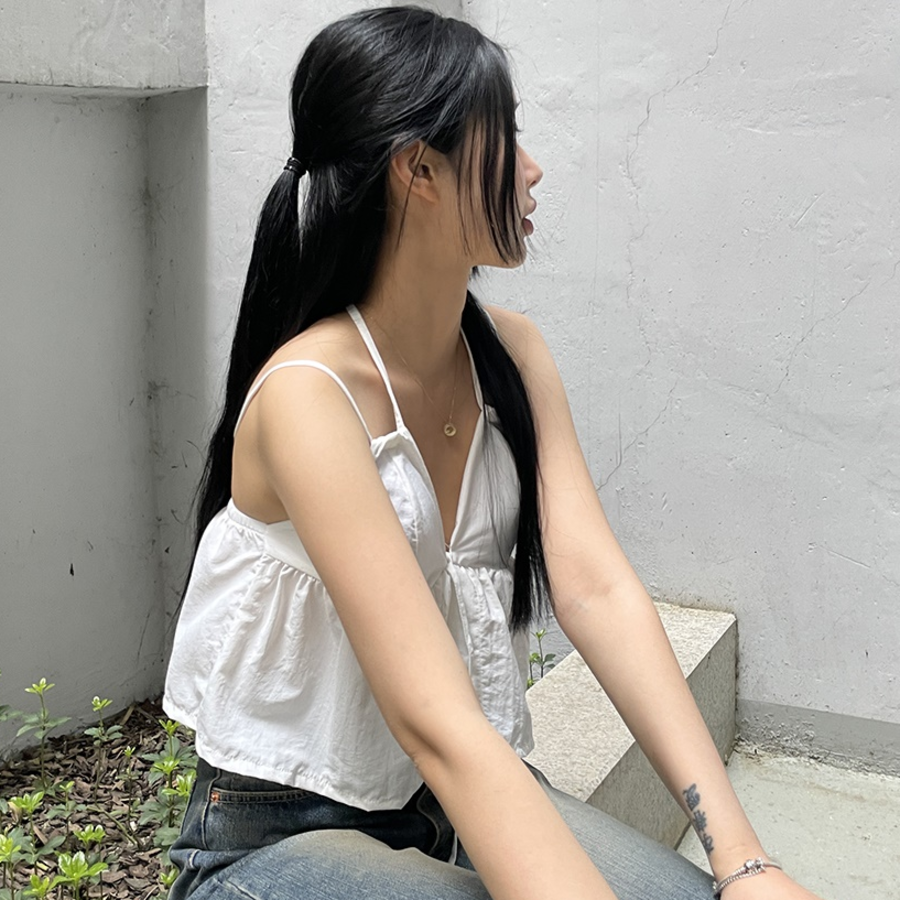 Halter Two-Strap Blouse