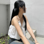 Halter Two-Strap Blouse