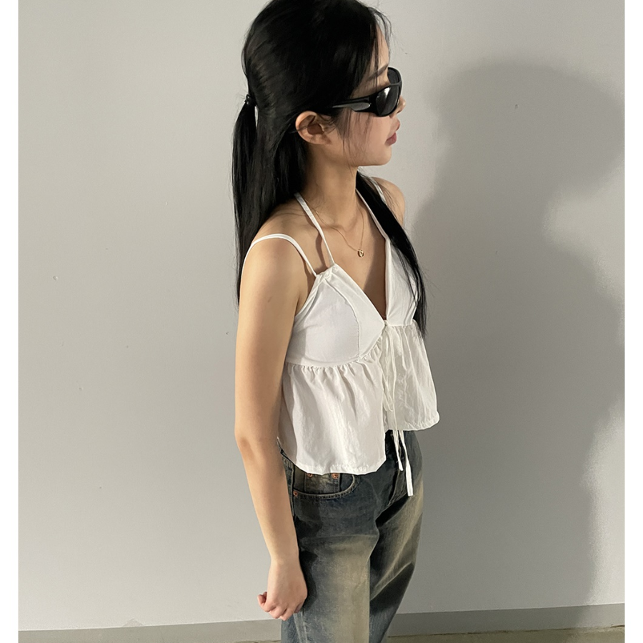 Halter Two-Strap Blouse