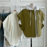 Oversized Collar Button Vest