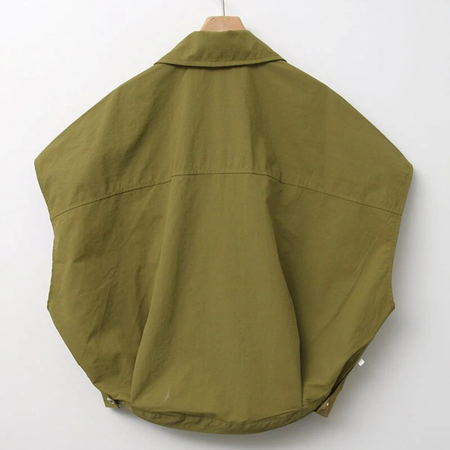 Oversized Collar Button Vest