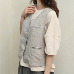 Blank Check Linen Vest