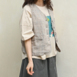 Blank Check Linen Vest