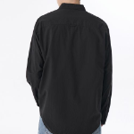 Relaxed Soft Poplin Shirt (Warm Ash Grey)