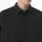 Relaxed Soft Poplin Shirt (Warm Ash Grey)