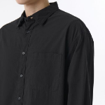 Relaxed Soft Poplin Shirt (Warm Ash Grey)