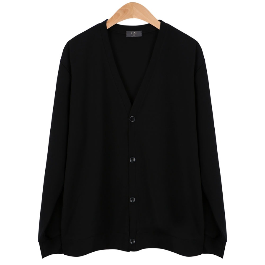 Men's Knit Cardigan Wrinkle-Free Long Sleeve Fall Outer