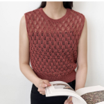 Brick Mesh Knit Vest