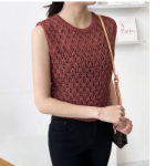 Brick Mesh Knit Vest