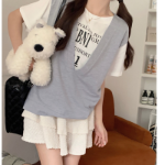 Style Vest Fake Layered T-shirt