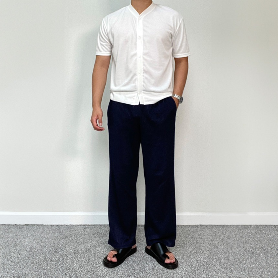 Semi-Muscle Fit Summer Short Sleeve Cardigan