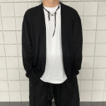 Linen Yukata-Style Summer Long Cardigan