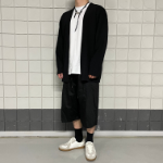 Linen Yukata-Style Summer Long Cardigan