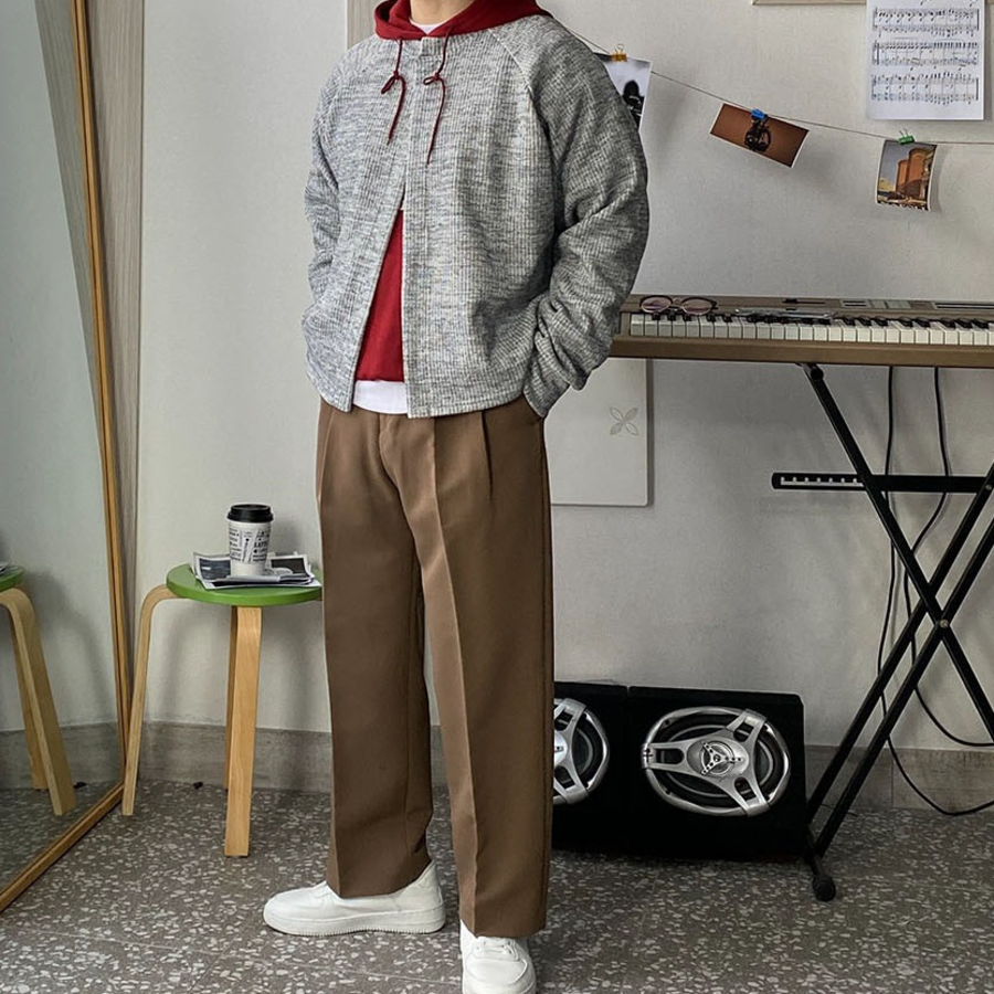 Washer-Friendly Ribbed Knit Crop Cardigan