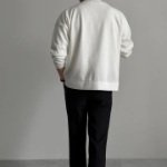 Men's Plus-Size Ribbed Embroidered Mid-Season Cardigan