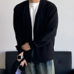 V-Neck Oversized Plain Cardigan (Mid-Season Bestseller)