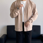 V-Neck Oversized Plain Cardigan (Mid-Season Bestseller)