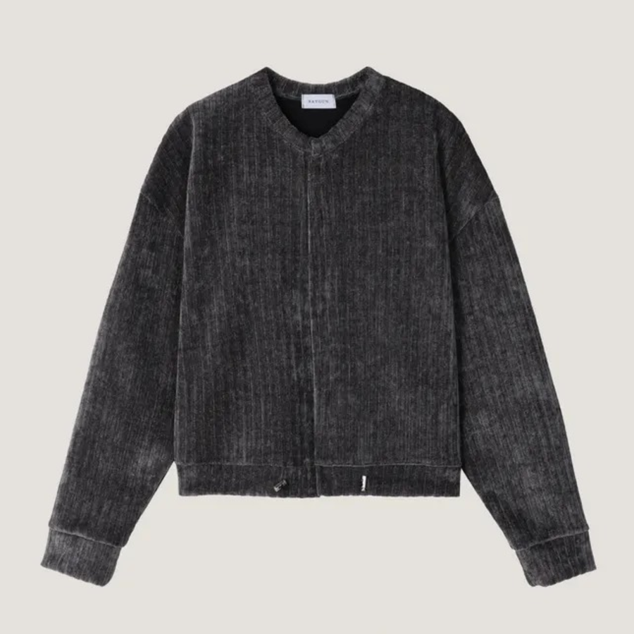 Lou Velour Crop String Cardigan