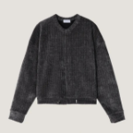 Lou Velour Crop String Cardigan