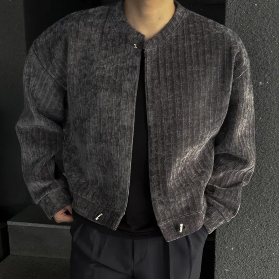 Lou Velour Crop String Cardigan