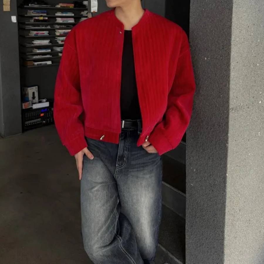 Lou Velour Crop String Cardigan